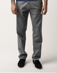Scissor Scriptor Gray Straight-Leg Cotton Drawstring Chinos thumbnail 5